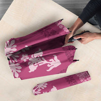 Hawaiian Quilt Block Design Umbrella Pink Hawaii Culture Motifs - Polynesian Pride