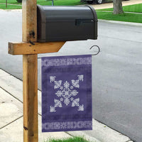 Hawaiian Quilt Block Design Garden Flag Purple Hawaii Culture Motifs - Polynesian Pride