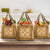 Hawaiian Quilt Pattern Grocery Bag Gold Hawaii Culture Tropical - Polynesian Pride