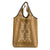 Hawaiian Quilt Pattern Grocery Bag Gold Hawaii Culture Tropical - Polynesian Pride