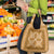 Hawaiian Quilt Pattern Grocery Bag Gold Hawaii Culture Tropical - Polynesian Pride