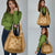 Hawaiian Quilt Pattern Grocery Bag Gold Hawaii Culture Tropical - Polynesian Pride