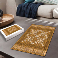 Hawaiian Quilt Pattern Puzzle Gold Hawaii Culture Tropical - Polynesian Pride