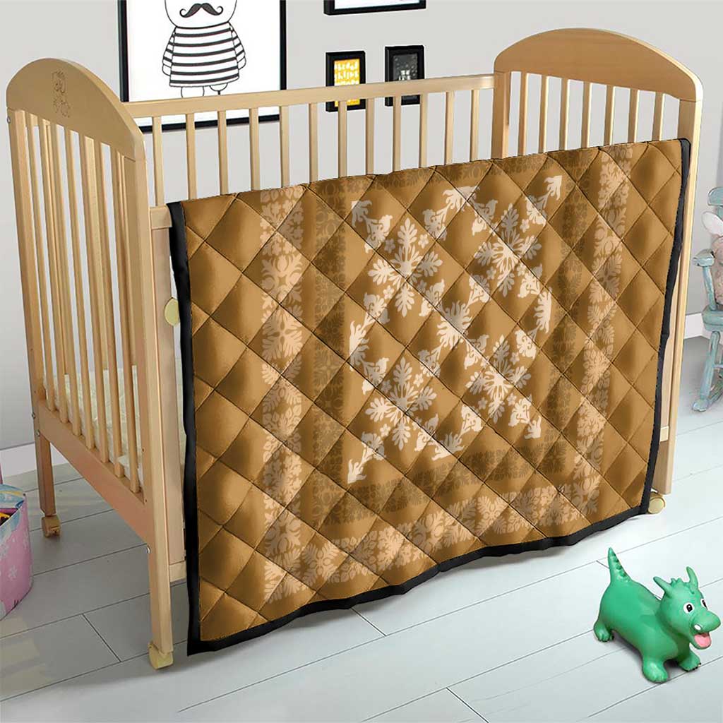 Hawaiian Quilt Pattern Quilt Gold Hawaii Culture Tropical - Polynesian Pride