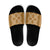Hawaiian Quilt Pattern Slide Sandals Gold Hawaii Culture Tropical - Polynesian Pride