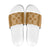 Hawaiian Quilt Pattern Slide Sandals Gold Hawaii Culture Tropical - Polynesian Pride