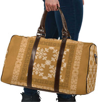 Hawaiian Quilt Pattern Travel Bag Gold Hawaii Culture Tropical - Polynesian Pride