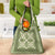 Hawaiian Quilt Pattern Grocery Bag Lime Hawaii Culture Tropical - Polynesian Pride