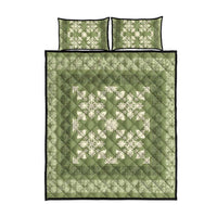 Hawaiian Quilt Pattern Quilt Bed Set Lime Hawaii Culture Tropical - Polynesian Pride