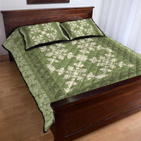 Hawaiian Quilt Pattern Quilt Bed Set Lime Hawaii Culture Tropical - Polynesian Pride