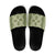 Hawaiian Quilt Pattern Slide Sandals Lime Hawaii Culture Tropical - Polynesian Pride