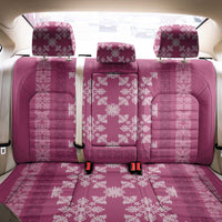 Hawaiian Quilt Pattern Back Car Seat Cover Pink Hawaii Culture Tropical - Polynesian Pride