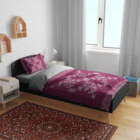 Hawaiian Quilt Pattern Bedding Set Pink Hawaii Culture Tropical - Polynesian Pride