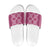 Hawaiian Quilt Pattern Slide Sandals Pink Hawaii Culture Tropical - Polynesian Pride