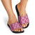 Hawaiian Quilt Pattern Slide Sandals Pink Hawaii Culture Tropical - Polynesian Pride