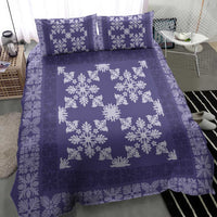 Hawaiian Quilt Pattern Bedding Set Purple Hawaii Culture Tropical - Polynesian Pride