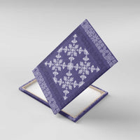 Hawaiian Quilt Pattern Canvas Wall Art Purple Hawaii Culture Tropical - Polynesian Pride