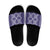 Hawaiian Quilt Pattern Slide Sandals Purple Hawaii Culture Tropical - Polynesian Pride