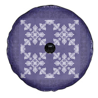 Hawaiian Quilt Pattern Spare Tire Cover Purple Hawaii Culture Tropical - Polynesian Pride
