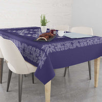 Hawaiian Quilt Pattern Tablecloth Purple Hawaii Culture Tropical - Polynesian Pride
