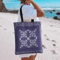 Hawaiian Quilt Pattern Tote Bag Purple Hawaii Culture Tropical - Polynesian Pride