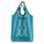 Hawaiian Quilt Pattern Grocery Bag Teal Hawaii Culture Tropical - Polynesian Pride