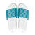 Hawaiian Quilt Pattern Slide Sandals Teal Hawaii Culture Tropical - Polynesian Pride