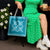 Hawaiian Quilt Pattern Tote Bag Teal Hawaii Culture Tropical - Polynesian Pride