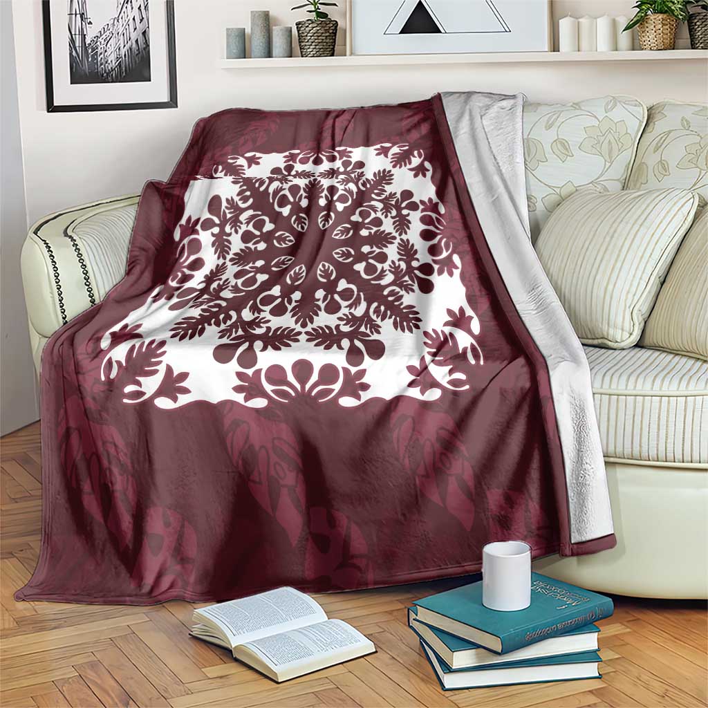 Palm Leaf Quilt Pattern Blanket Hawaii Culture Floral - Polynesian Pride
