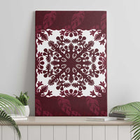 Palm Leaf Quilt Pattern Canvas Wall Art Hawaii Culture Floral - Polynesian Pride