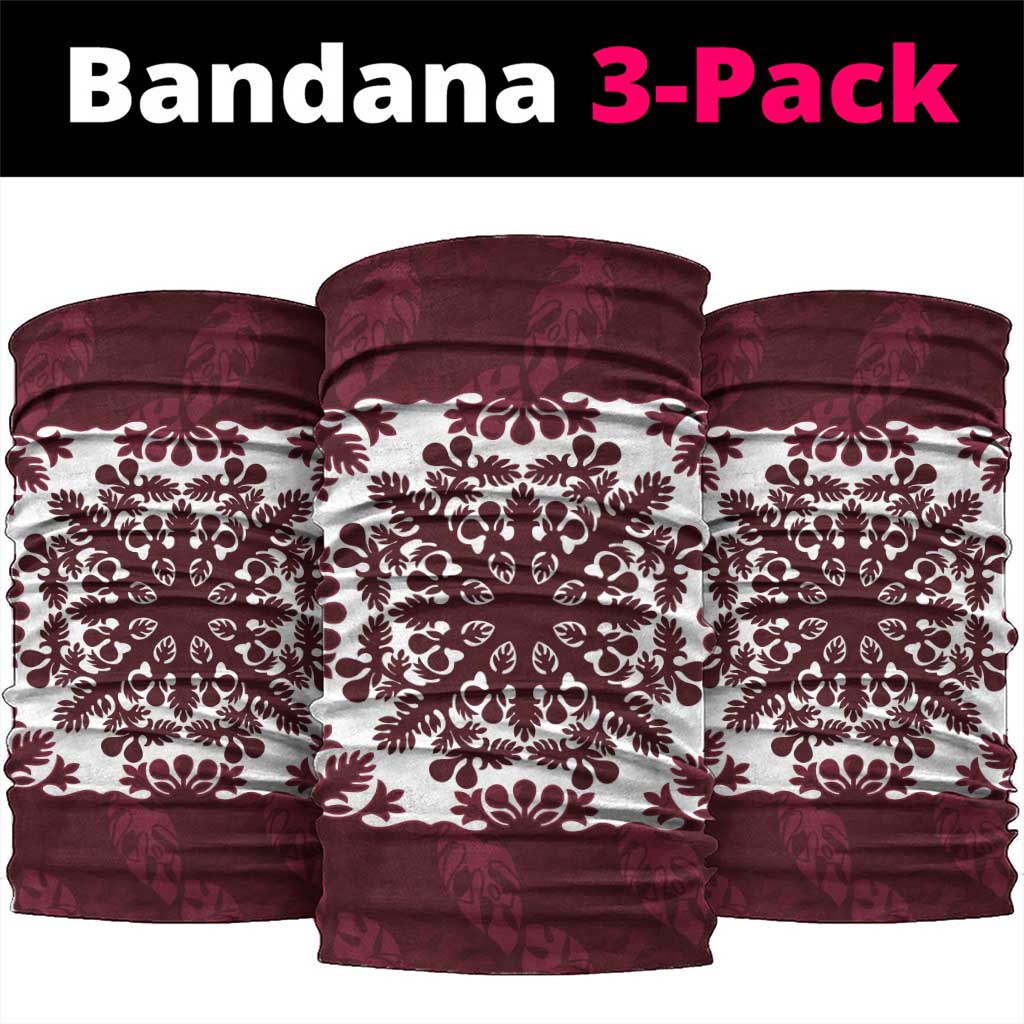 Palm Leaf Quilt Pattern Neck Gaiter Hawaii Culture Floral - Polynesian Pride