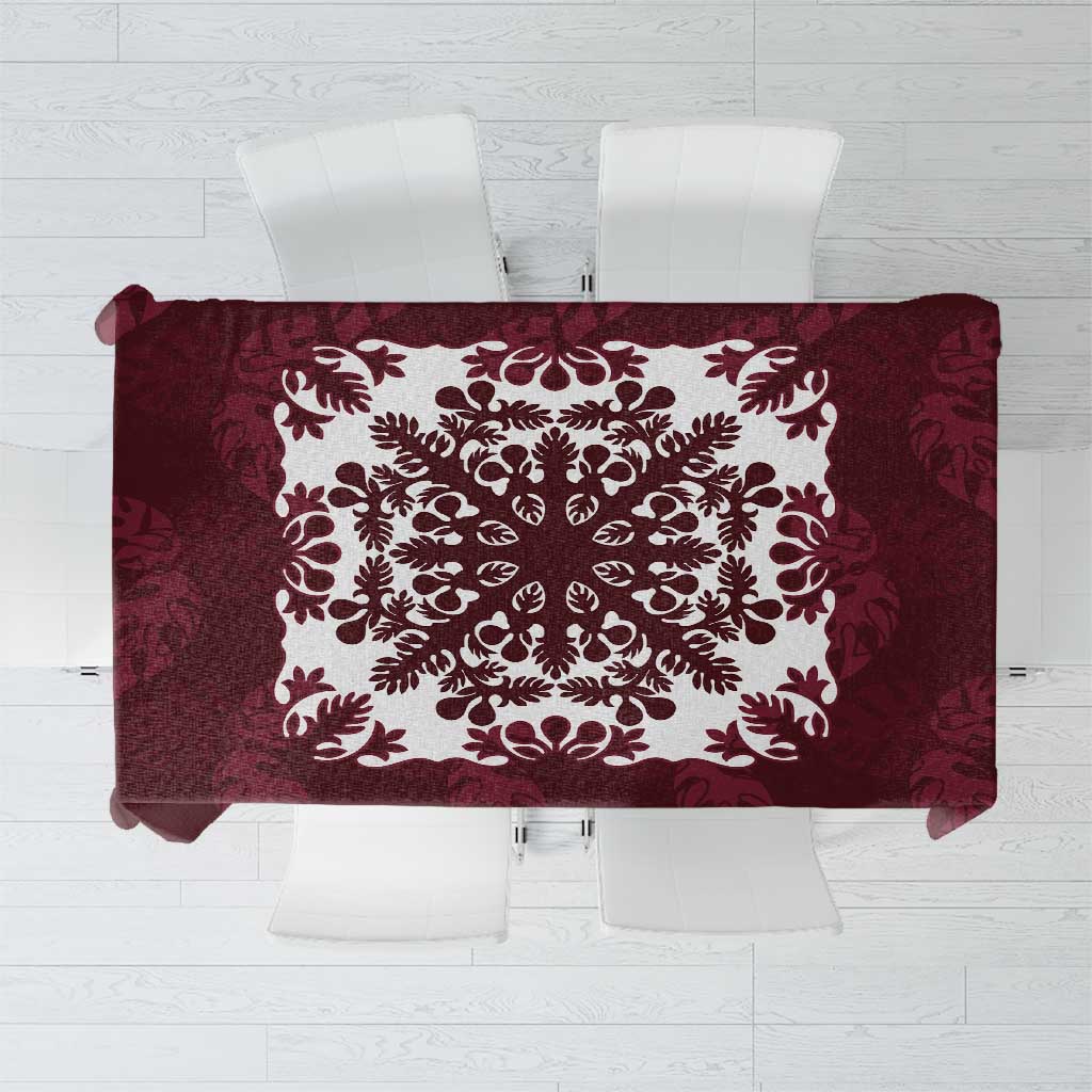 Palm Leaf Quilt Pattern Tablecloth Hawaii Culture Floral - Polynesian Pride