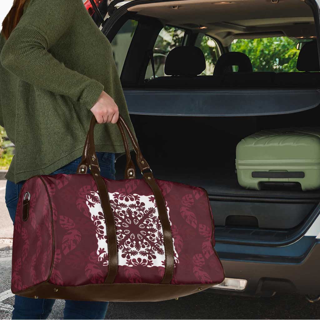 Palm Leaf Quilt Pattern Travel Bag Hawaii Culture Floral - Polynesian Pride