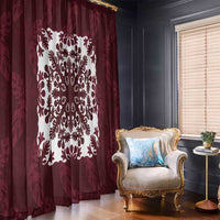 Palm Leaf Quilt Pattern Window Curtain Hawaii Culture Floral - Polynesian Pride