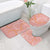 Pink Tropical Floral Palaka Bathroom Set Hawaiian Quilt Pattern - Polynesian Pride