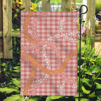 Pink Tropical Floral Palaka Garden Flag Hawaiian Quilt Pattern - Polynesian Pride