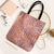 Pink Tropical Floral Palaka Tote Bag Hawaiian Quilt Pattern - Polynesian Pride
