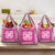 Pink Ulu Palaka Quilt Pattern Grocery Bag Hawaii Culture Breadfruit - Polynesian Pride