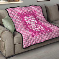 Pink Ulu Palaka Quilt Pattern Quilt Hawaii Culture Breadfruit - Polynesian Pride