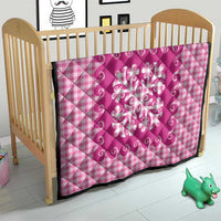 Pink Ulu Palaka Quilt Pattern Quilt Hawaii Culture Breadfruit - Polynesian Pride