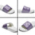 Purple Ulu Palaka Quilt Pattern Slide Sandals Hawaii Culture Breadfruit - Polynesian Pride
