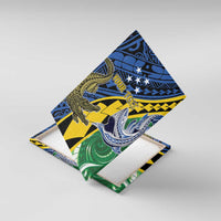 Personalised Crocodile and Shark Solomon Islands Canvas Wall Art Polynesian Tribal Tattoo