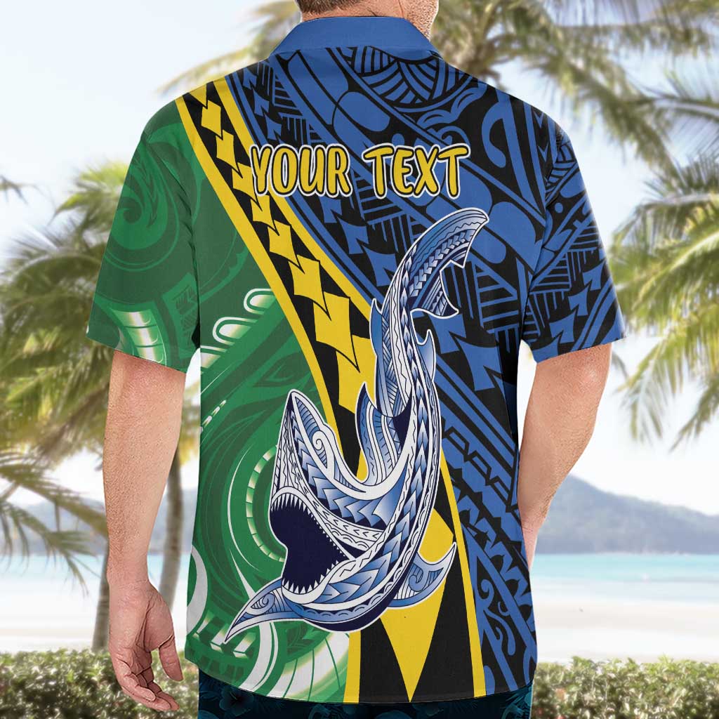 Personalised Crocodile and Shark Solomon Islands Hawaiian Shirt Polynesian Tribal Tattoo LT9 - Polynesian Pride