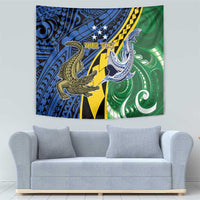 Personalised Crocodile and Shark Solomon Islands Tapestry Polynesian Tribal Tattoo LT9 - Polynesian Pride