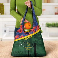 Personalised Solomon Islands Remembrance Day Grocery Bag We Will Remember Them with Camouflage Style