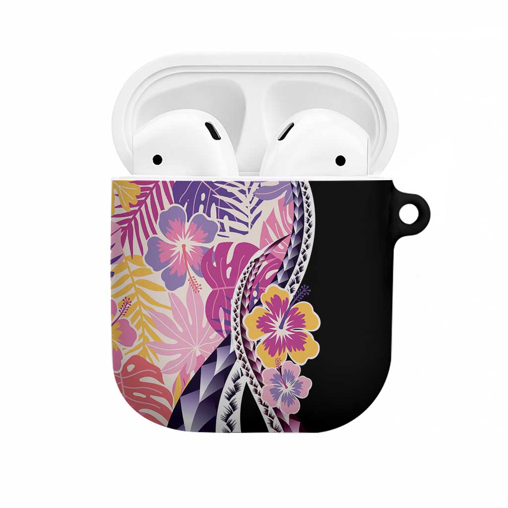 Aloha Vintage Hibiscus Lei Seamless Pattern AirPods Case - Polynesian Pride
