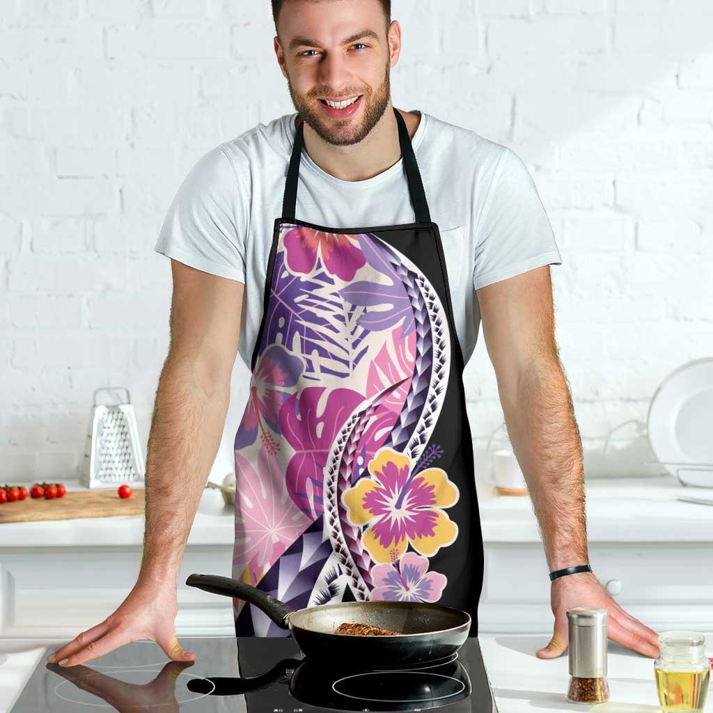 Aloha Vintage Hibiscus Lei Seamless Pattern Apron - Polynesian Pride