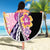 Aloha Vintage Hibiscus Lei Seamless Pattern Beach Blanket - Polynesian Pride