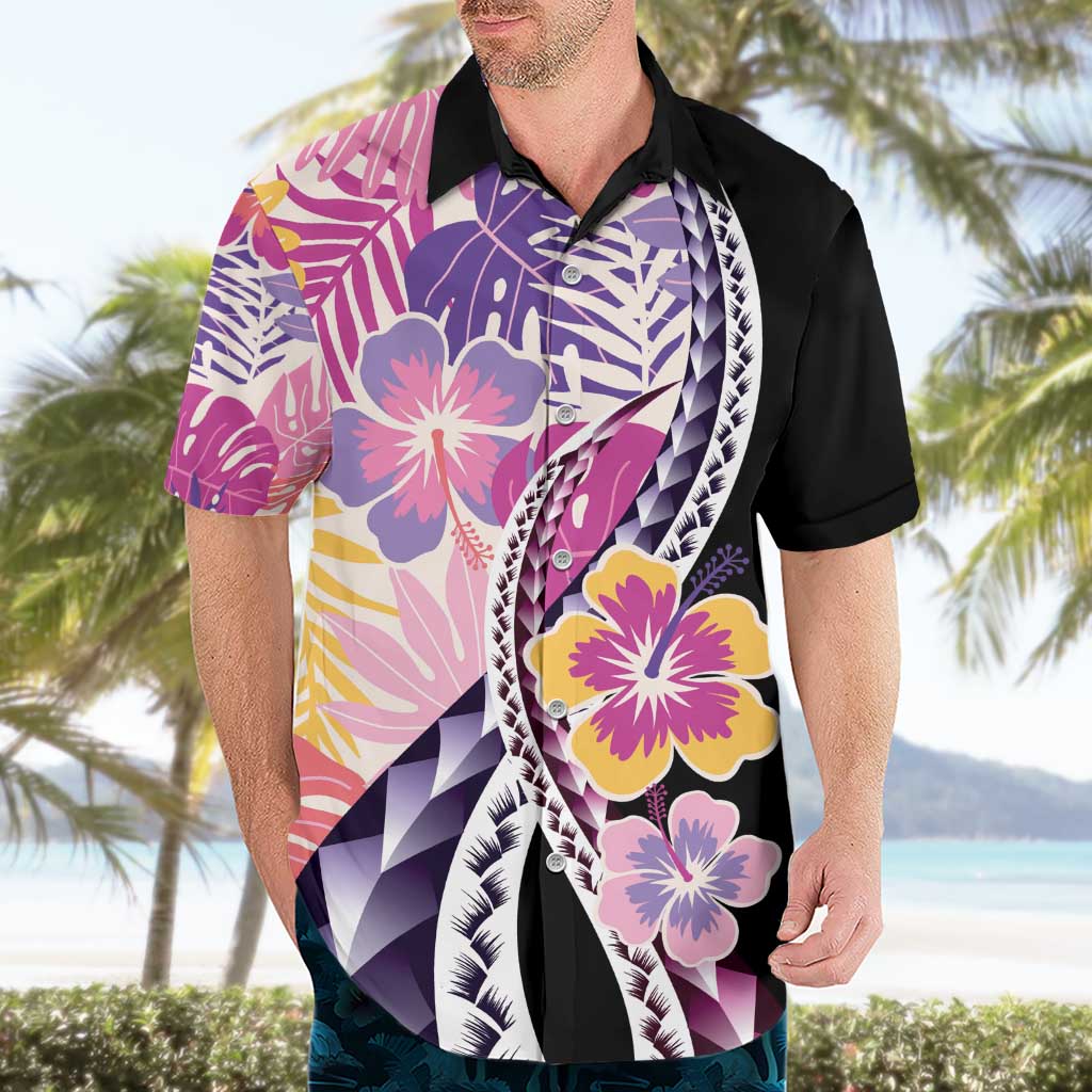 Aloha Vintage Hibiscus Lei Seamless Pattern Hawaiian Shirt - Polynesian Pride
