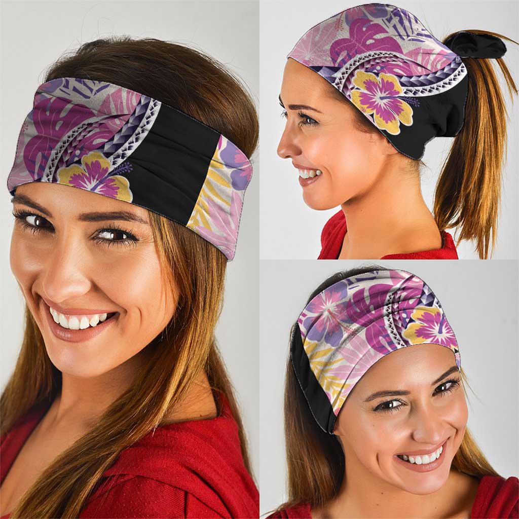 Aloha Vintage Hibiscus Lei Seamless Pattern Neck Gaiter - Polynesian Pride